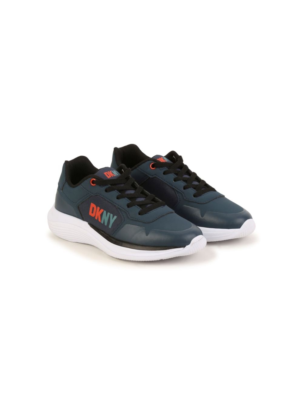 Dkny Kids logo-print lace-up sneakers - Blue von Dkny Kids