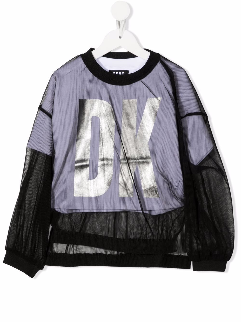 Dkny Kids logo-print layered T-Shirt - Black von Dkny Kids