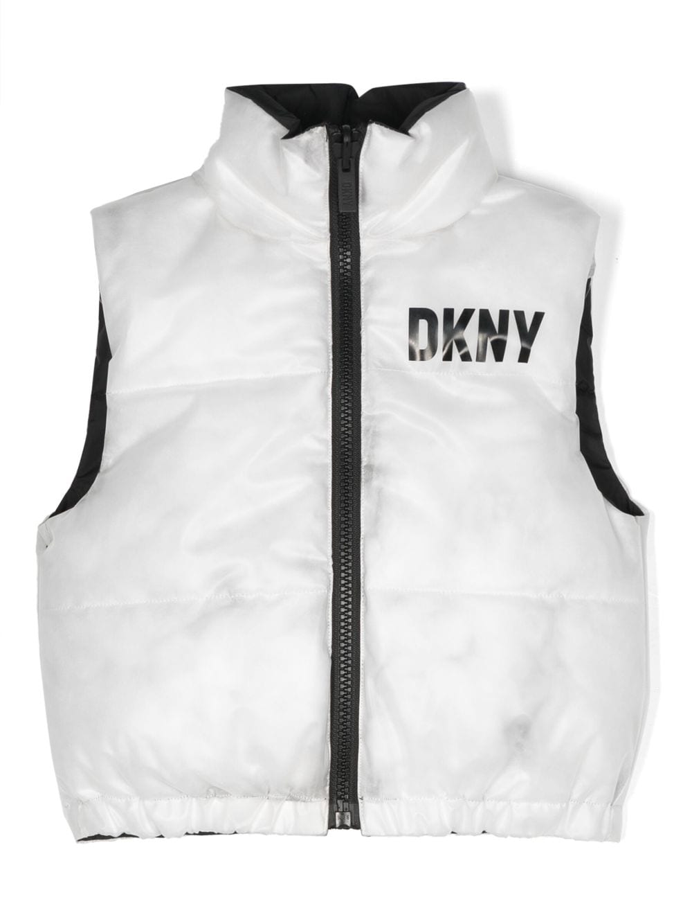 Dkny Kids logo-print padded gilet - White von Dkny Kids