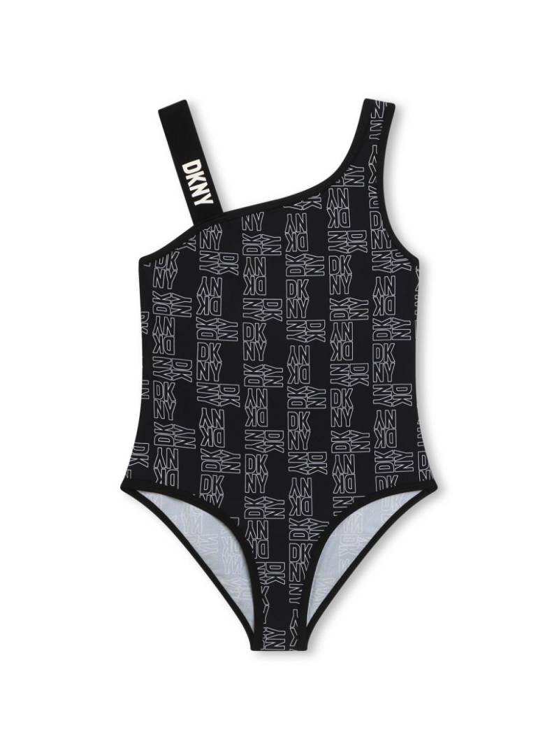 Dkny Kids logo-print swimsuit - Black von Dkny Kids