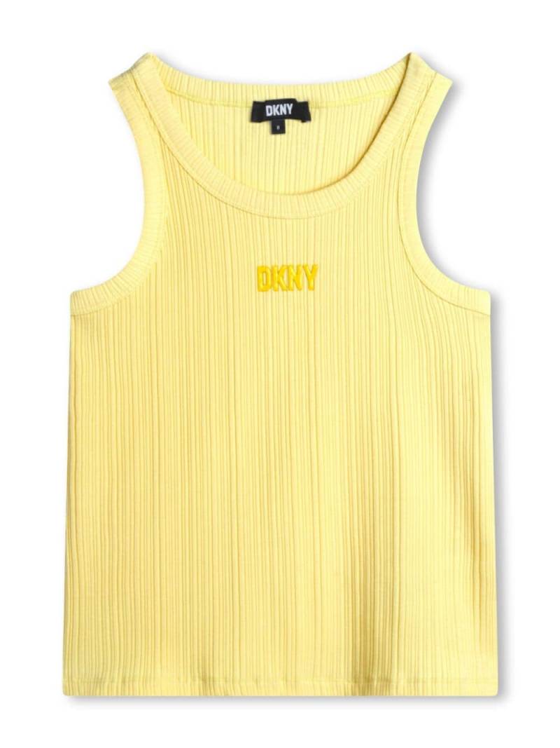 Dkny Kids logo-print tank top - Yellow von Dkny Kids