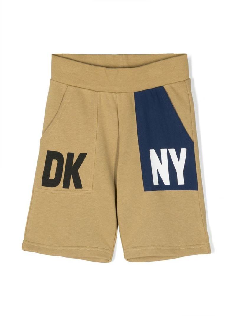 Dkny Kids logo-print track shorts - Green von Dkny Kids