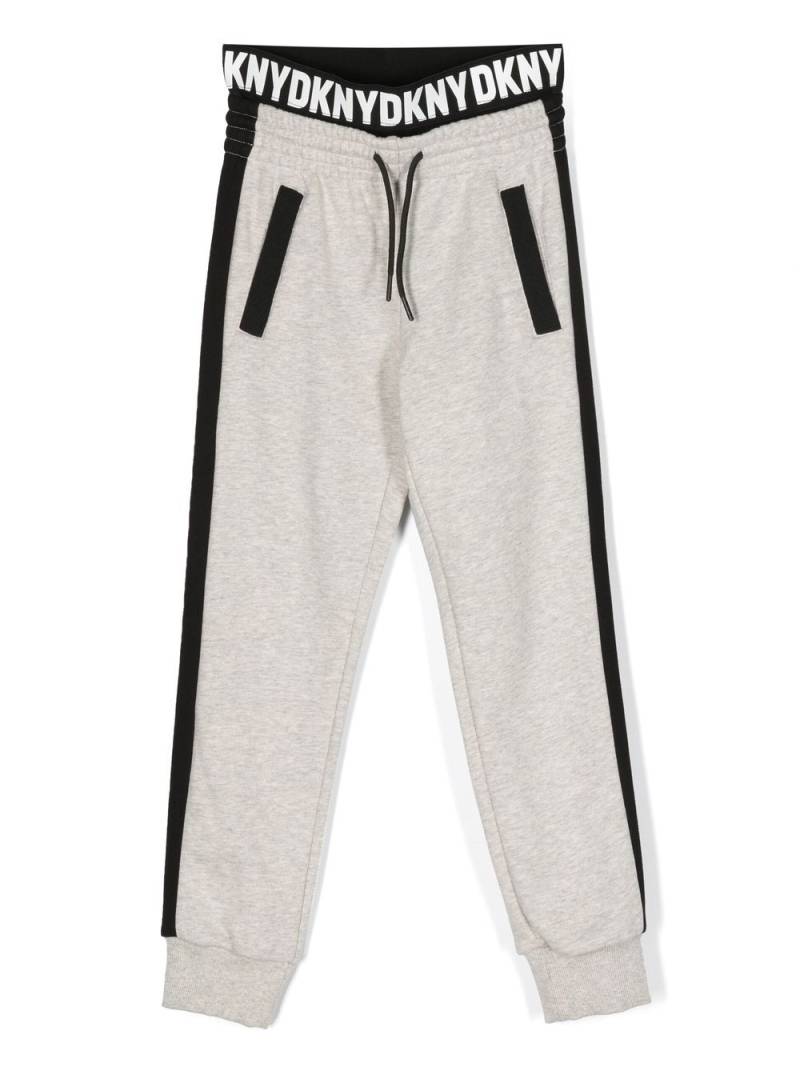 Dkny Kids logo-waistband track pants - Grey von Dkny Kids