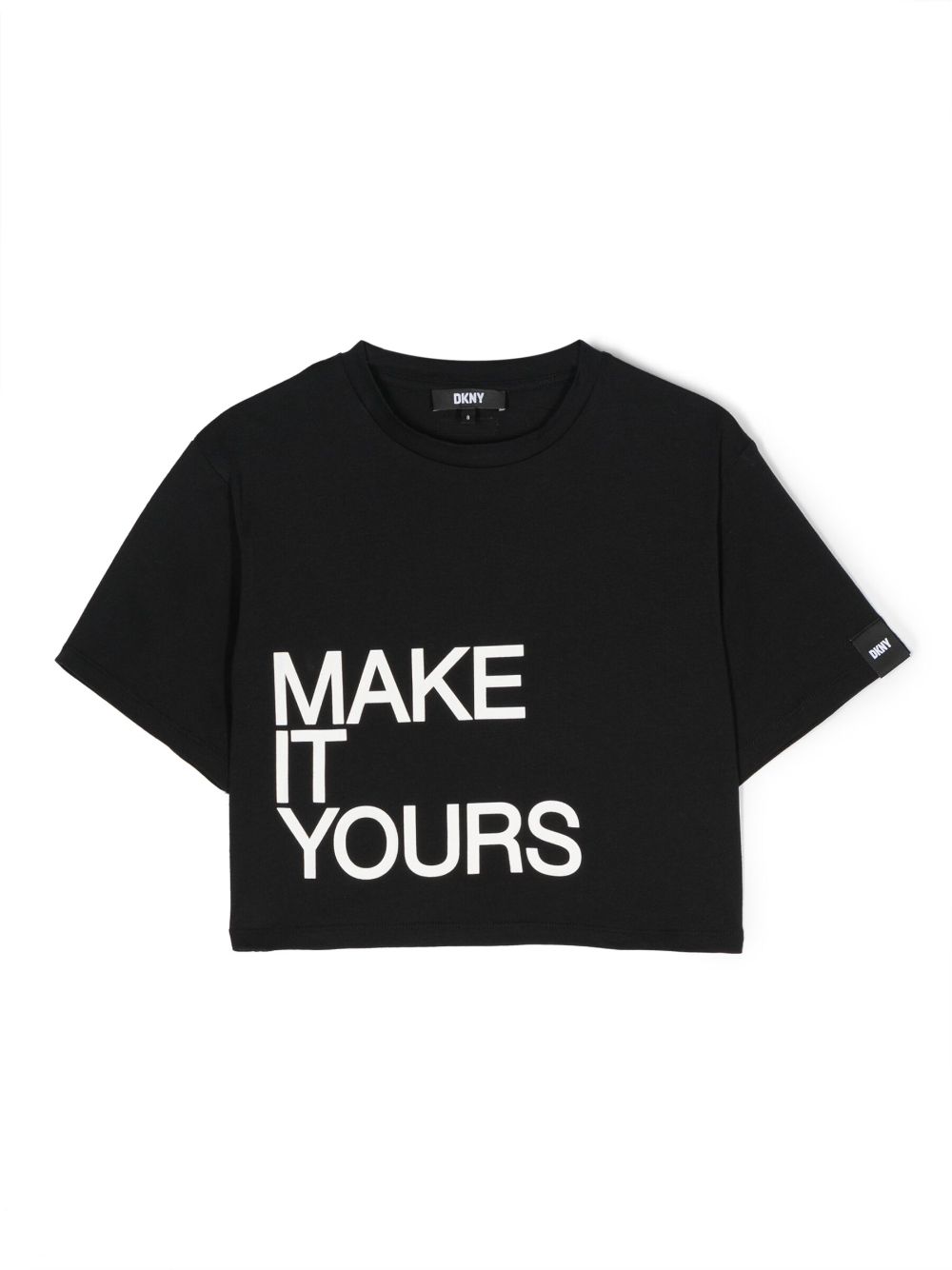 Dkny Kids slogan-print cotton T-shirt - Black von Dkny Kids