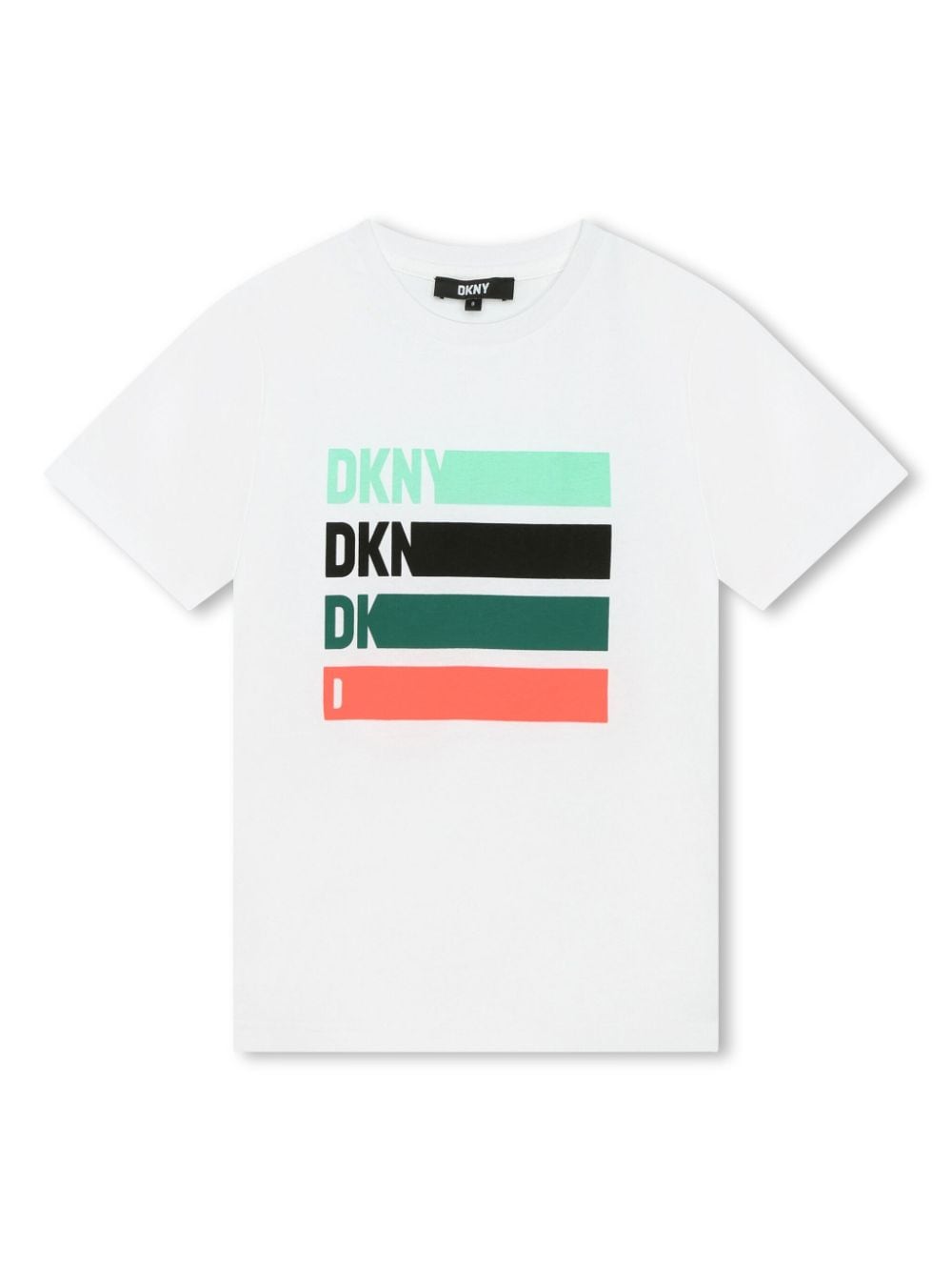 Dkny Kids stripe-print cotton T-shirt - White von Dkny Kids