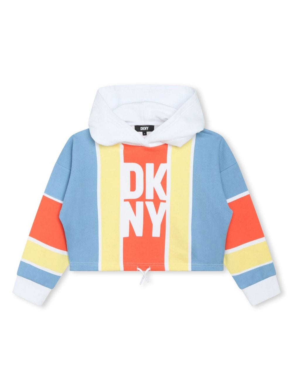 Dkny Kids striped cotton hoodie - Blue von Dkny Kids