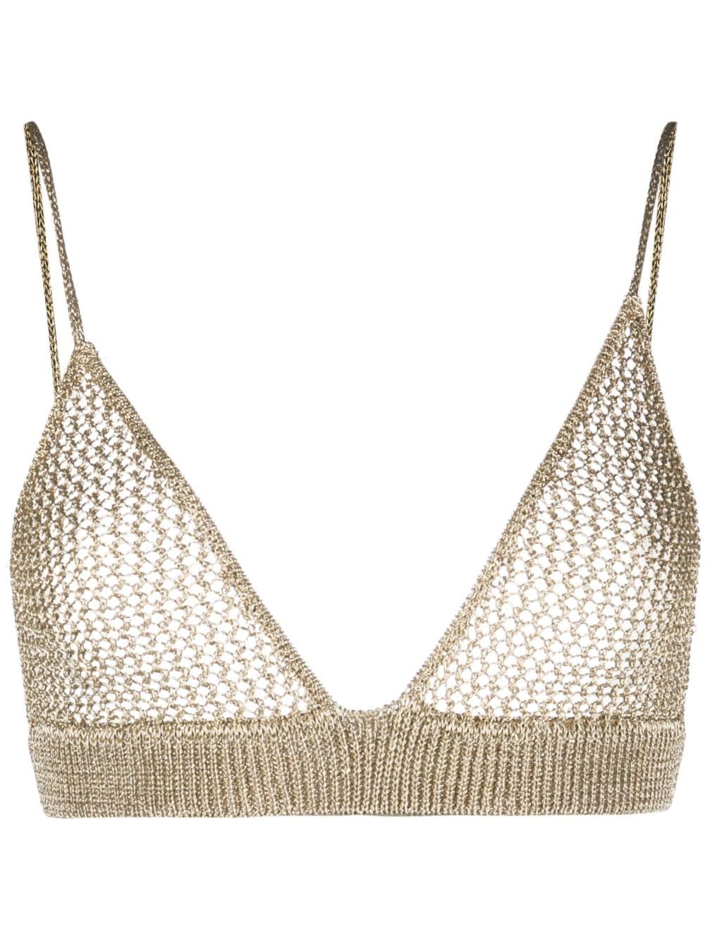 Dodo Bar Or Geddy knitted bra top - Gold von Dodo Bar Or