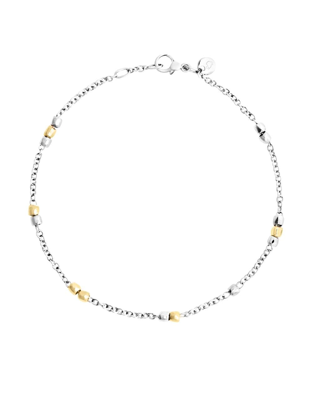 Dodo 18kt yellow gold Mini Granelli bracelet - Silver von Dodo