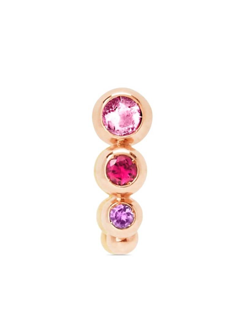 Dodo 9kt rose gold Bollicine gemstone earring von Dodo