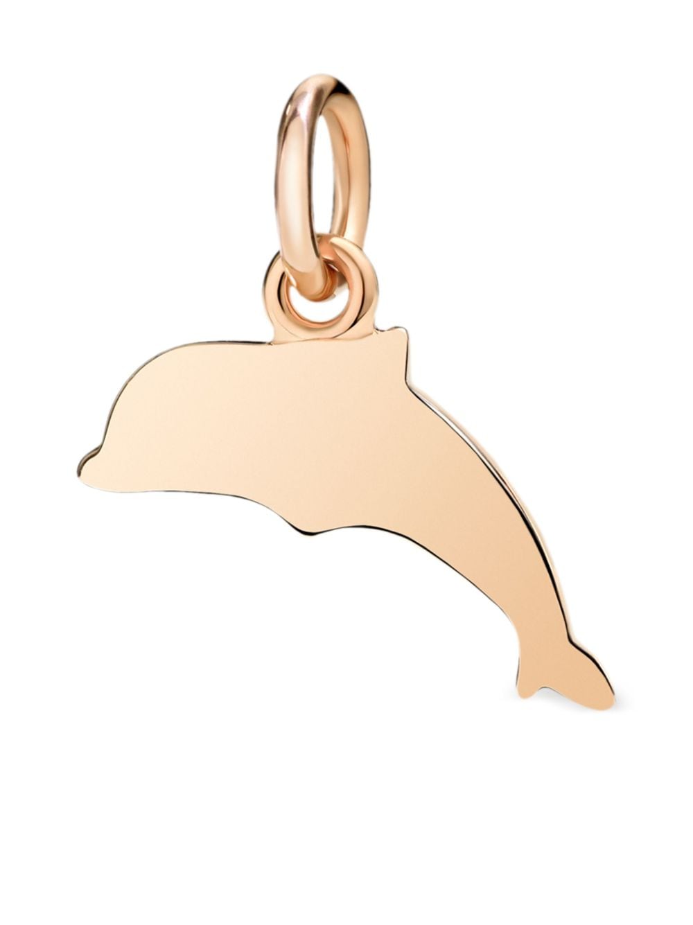 Dodo 9kt rose gold Dolphin charm - Pink von Dodo