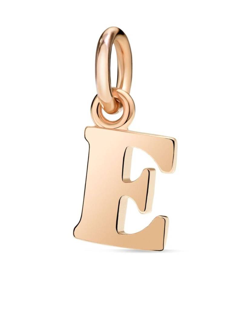 Dodo 9kt rose gold E letter charm von Dodo