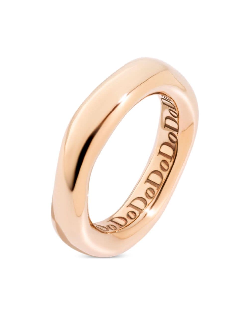 Dodo 9kt rose gold Essentials ring - Pink von Dodo