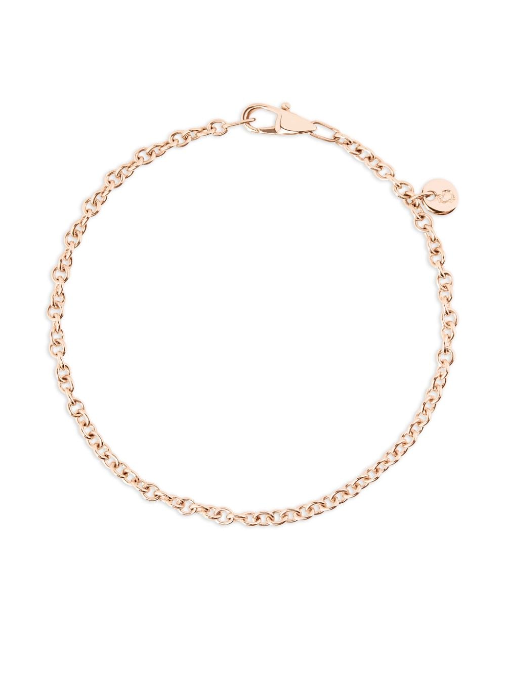 Dodo 9kt rose gold Essentials chain bracelet - Pink von Dodo