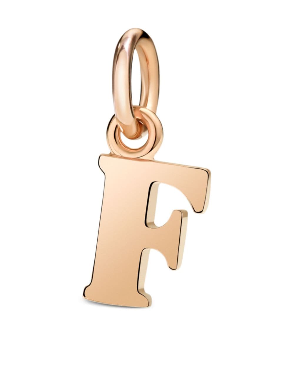 Dodo 9kt rose gold F letter charm von Dodo