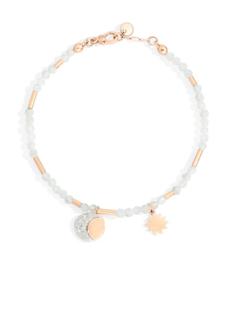 Dodo 9kt rose gold Moon and Sun multi-stone bracelet - Neutrals von Dodo