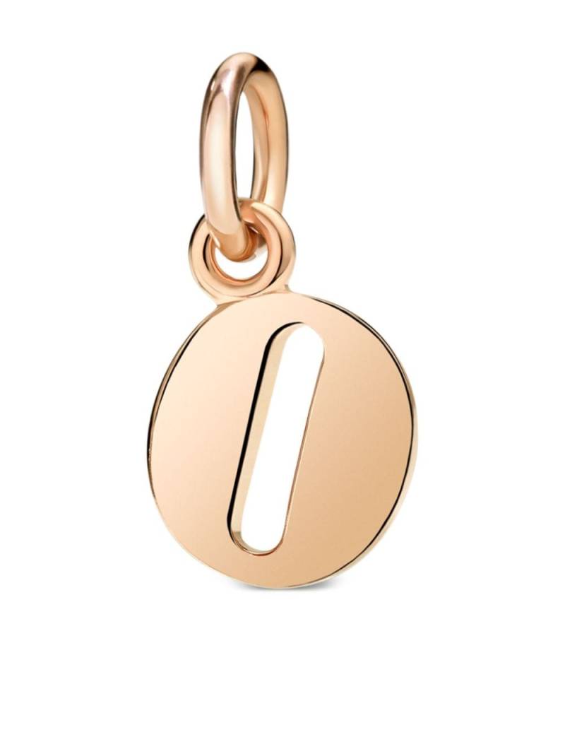 Dodo 9kt rose gold O letter charm von Dodo