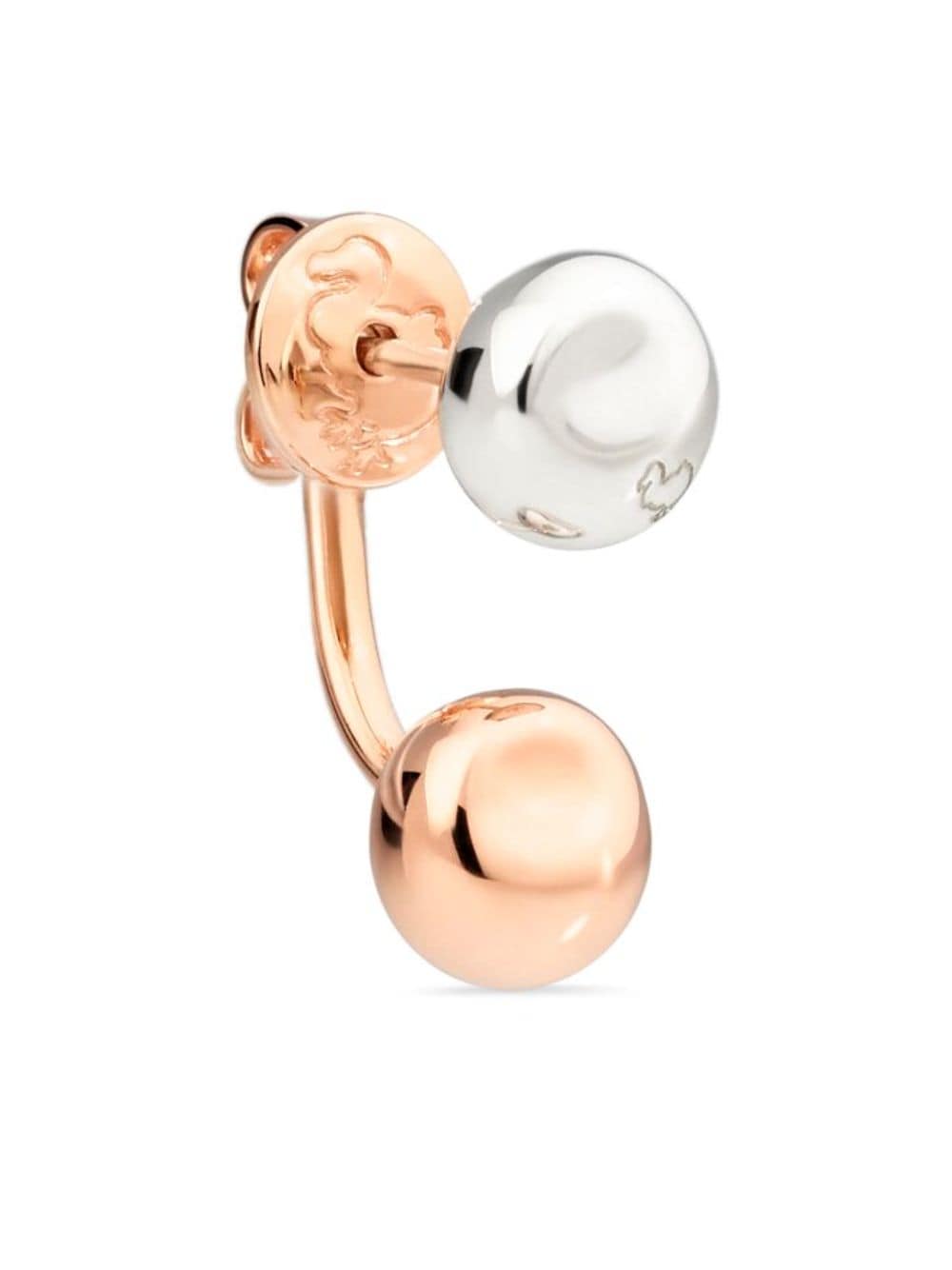 Dodo 9kt rose gold Pepita stud earring von Dodo