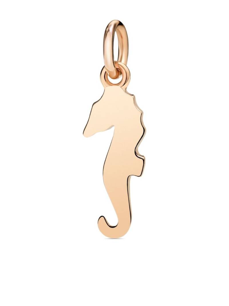 Dodo 9kt rose gold Seahorse charm - Pink von Dodo