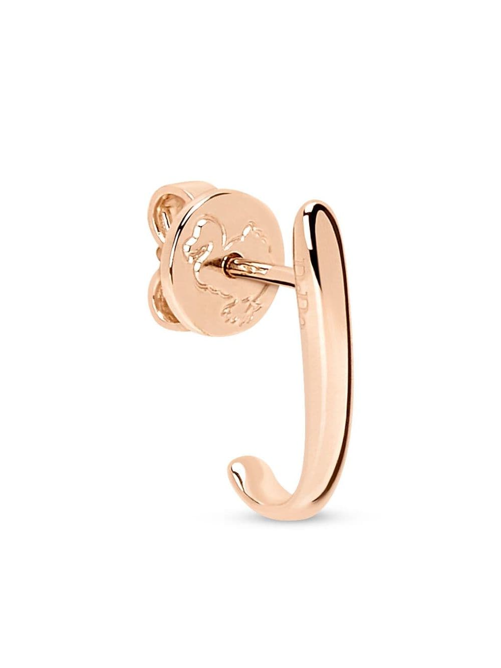 Dodo 9kt rose gold Staple stud earring - Pink von Dodo