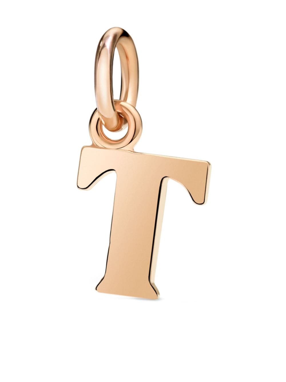 Dodo 9kt rose gold T letter charm von Dodo