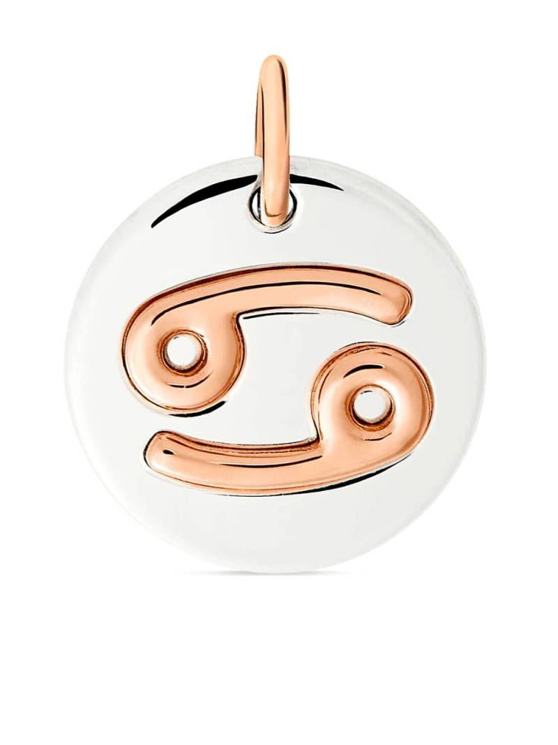 Dodo 9kt rose gold and sterling silver Zodiac Cancer charm von Dodo