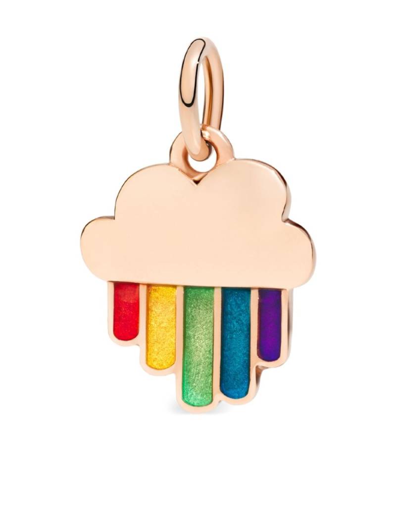 Dodo 9kt rose gold Rainbow charm - Pink von Dodo