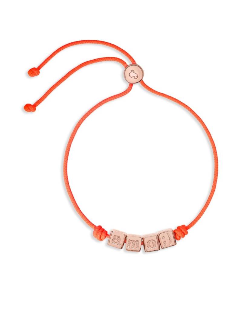 Dodo 18kt rose gold plated sterling silver Amo bracelet - Orange von Dodo