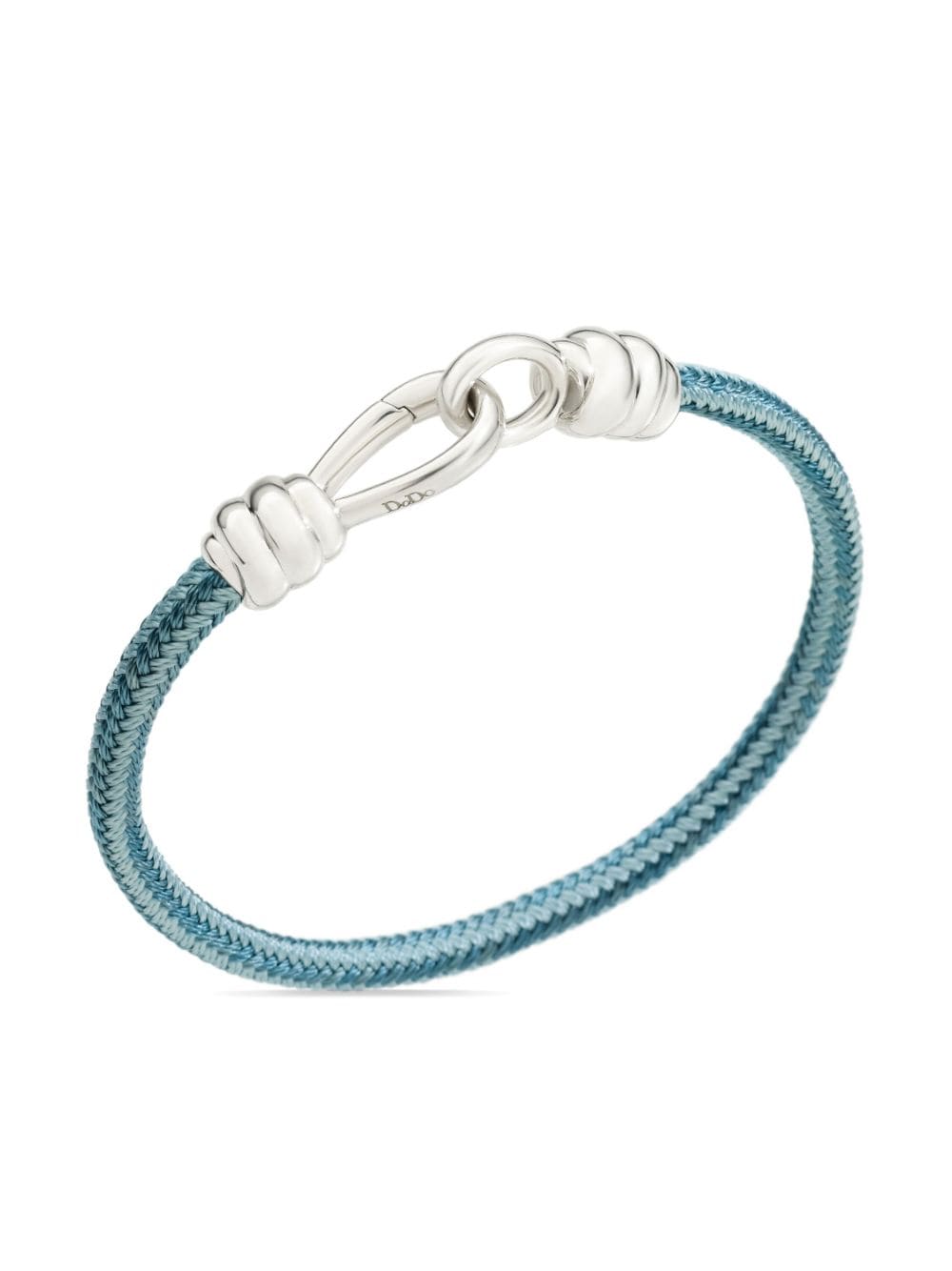 Dodo sterling silver Nodo cord bracelet - Blue von Dodo