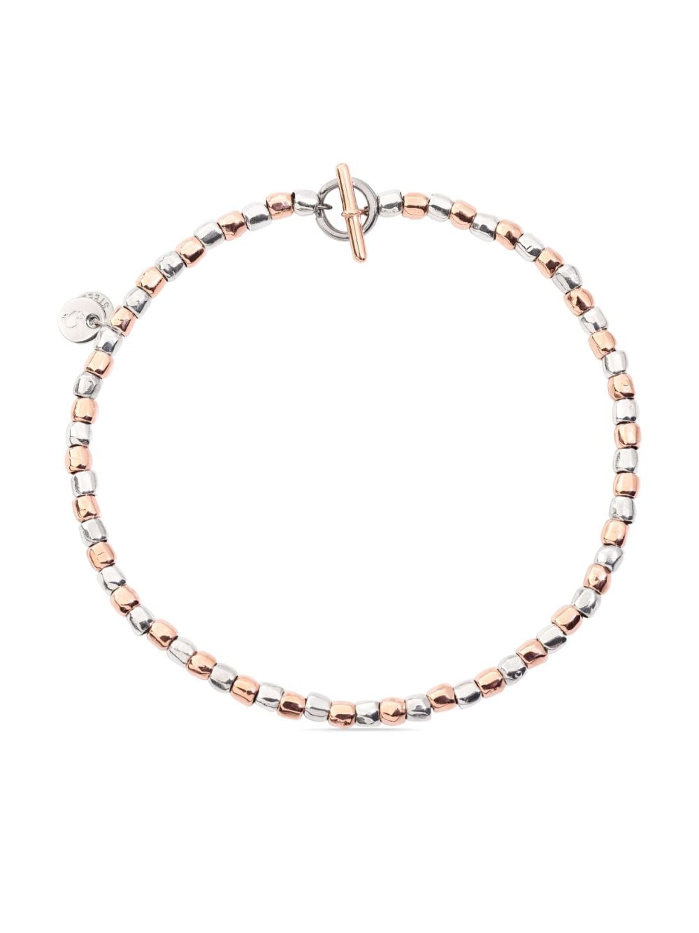 Dodo 9kt rose gold and sterling silver Granelli beaded bracelet - Pink von Dodo