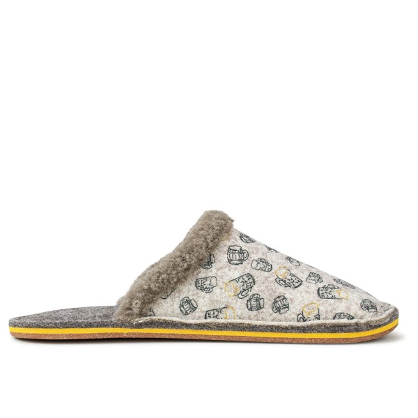 Doghammer - Hütte Zua Vegan - Hüttenschuhe Gr 41;42;43;44;45;46;47 grau/beige von Doghammer