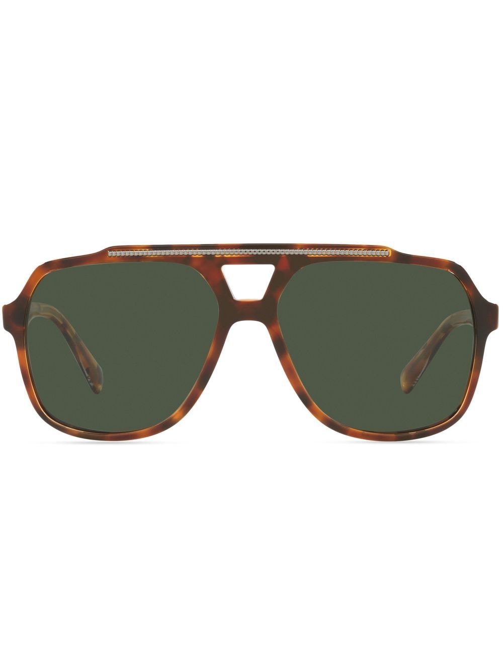 Dolce & Gabbana Eyewear DG4388 pilot-frame sunglasses - Brown von Dolce & Gabbana Eyewear