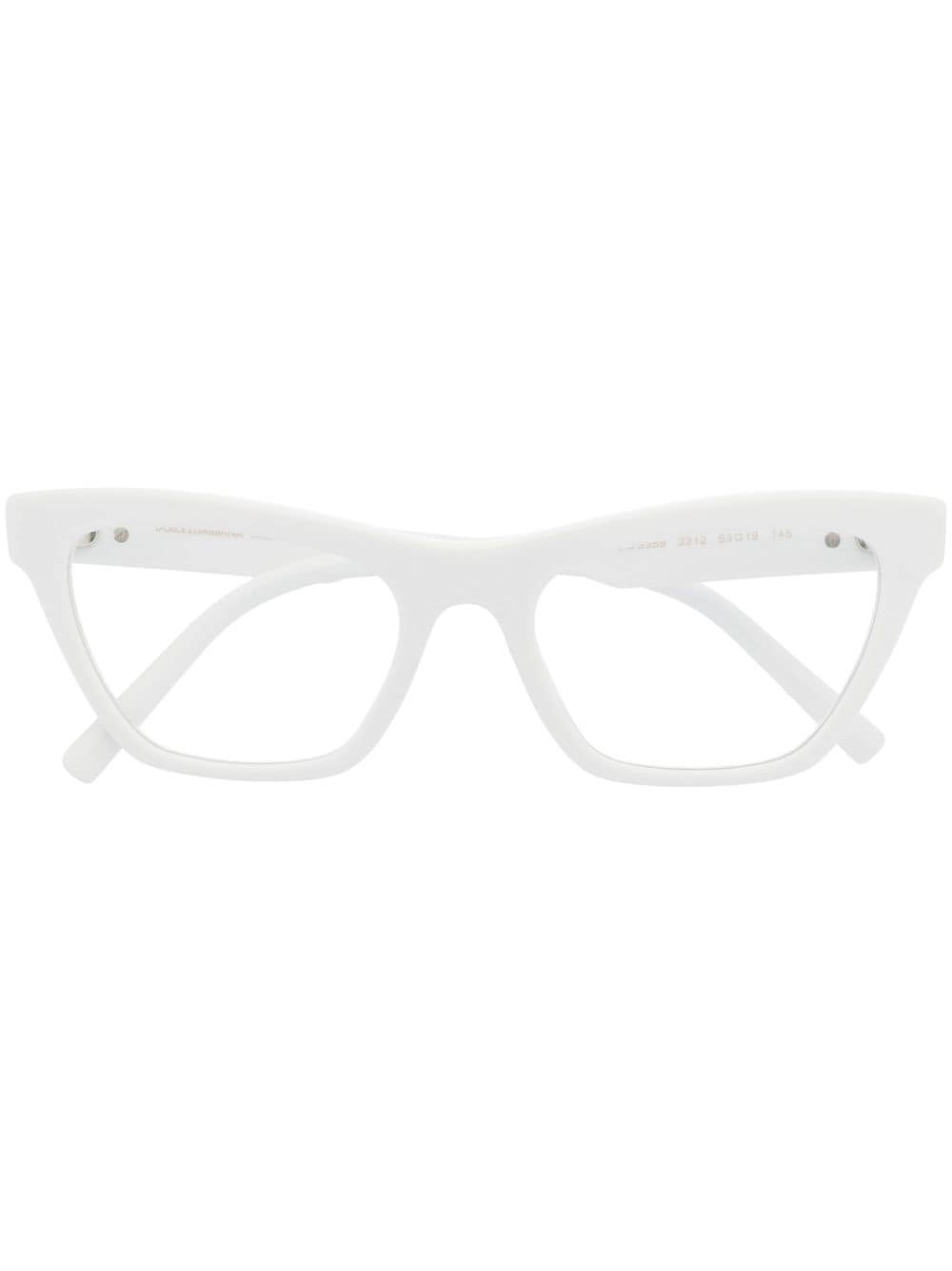 Dolce & Gabbana Eyewear cat-eye frame optical glasses - White von Dolce & Gabbana Eyewear