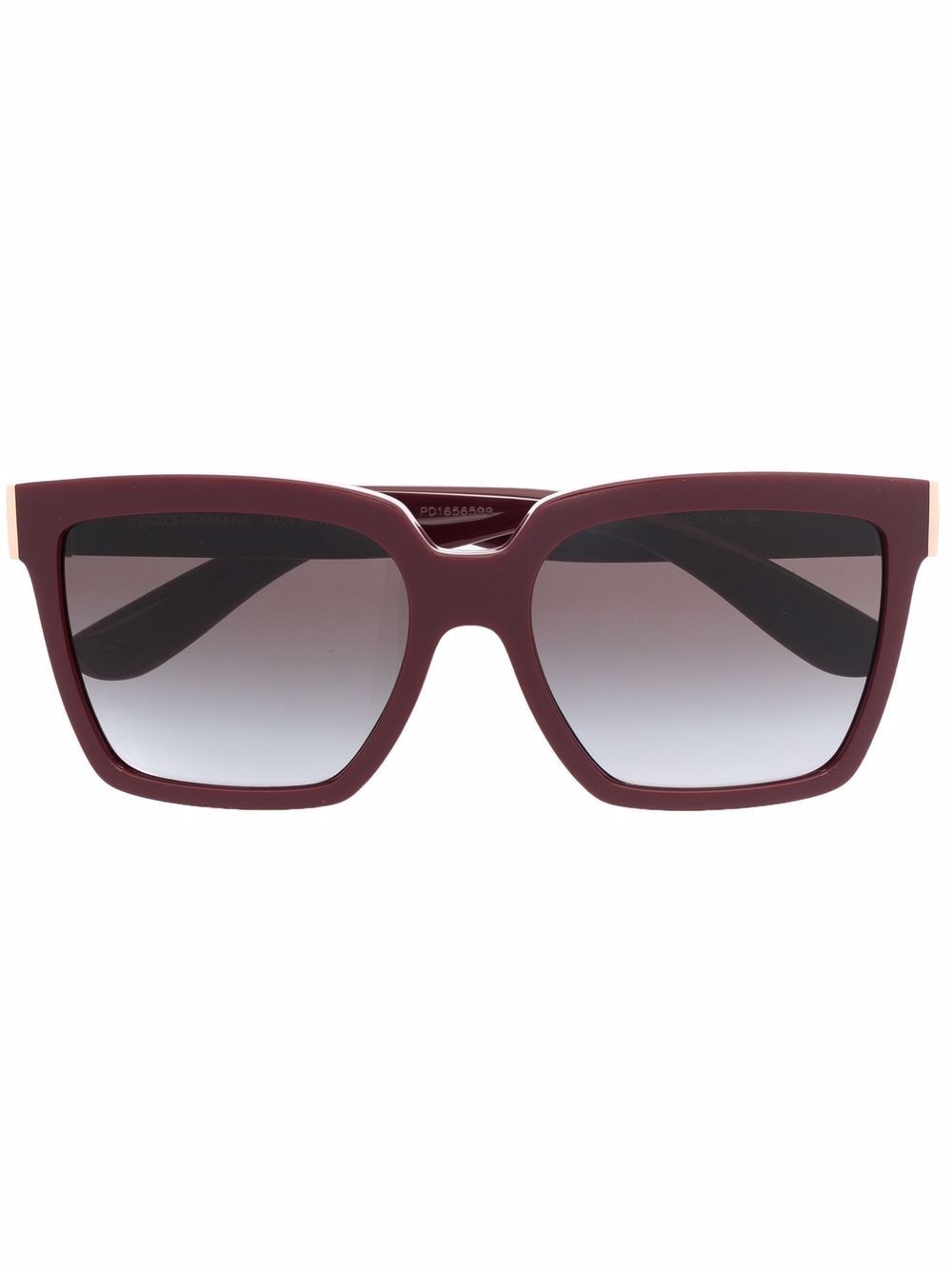 Dolce & Gabbana Eyewear gradient oversized-frame sunglasses - Red von Dolce & Gabbana Eyewear