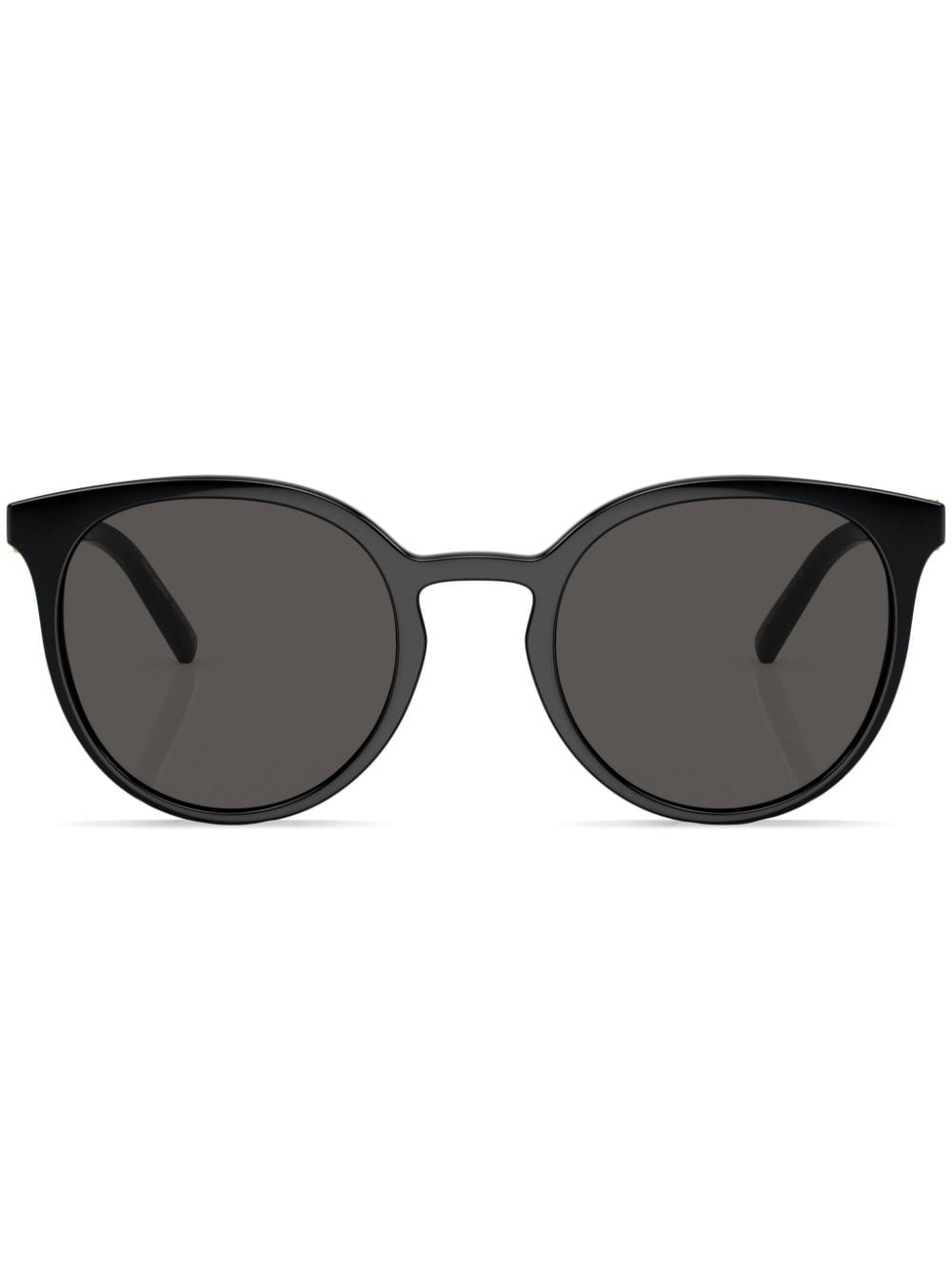 Dolce & Gabbana Eyewear logo-chain round-frame sunglasses - Black von Dolce & Gabbana Eyewear