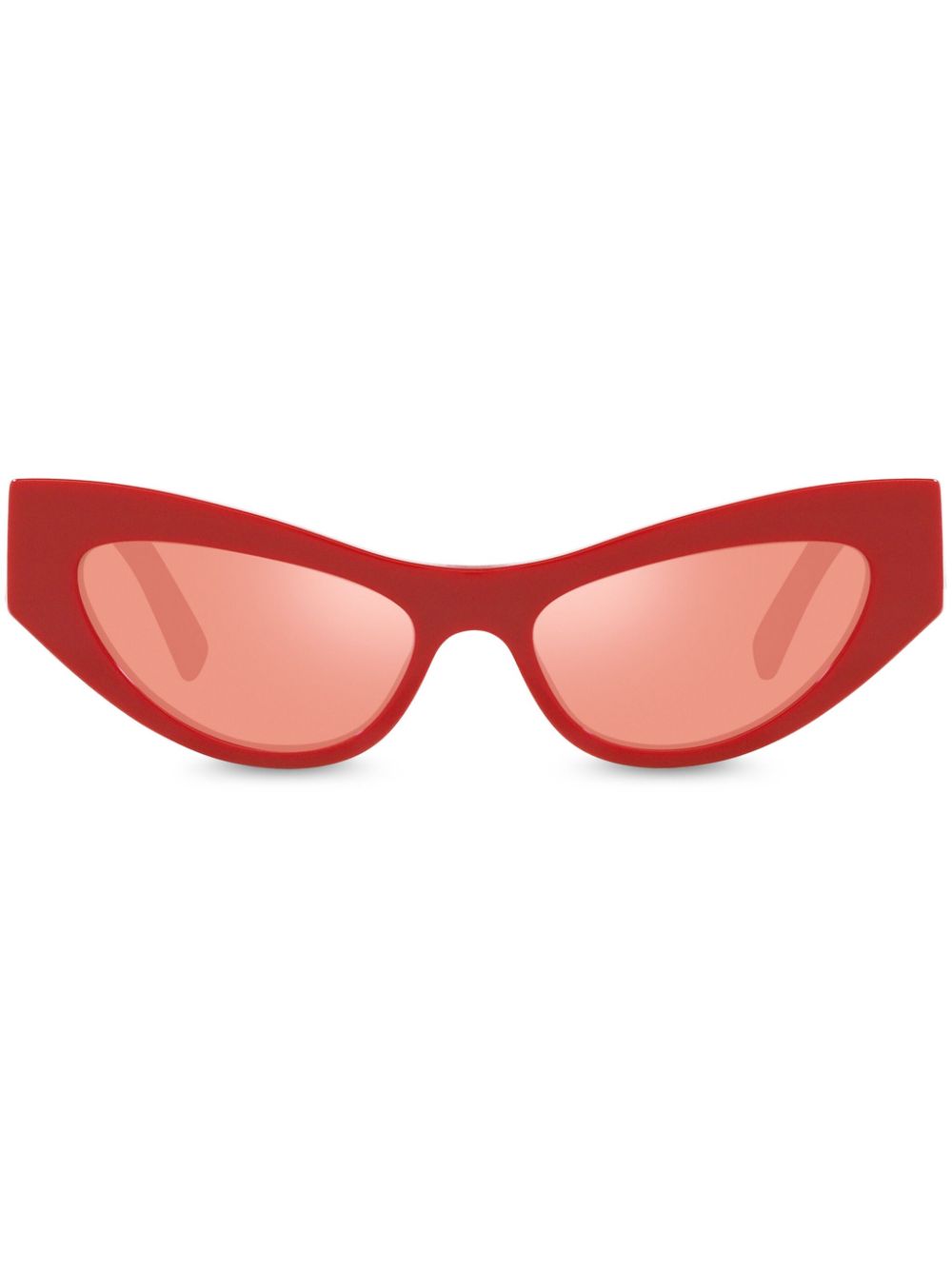 Dolce & Gabbana Eyewear logo-embossed cat-eye frame sunglasses - Red von Dolce & Gabbana Eyewear