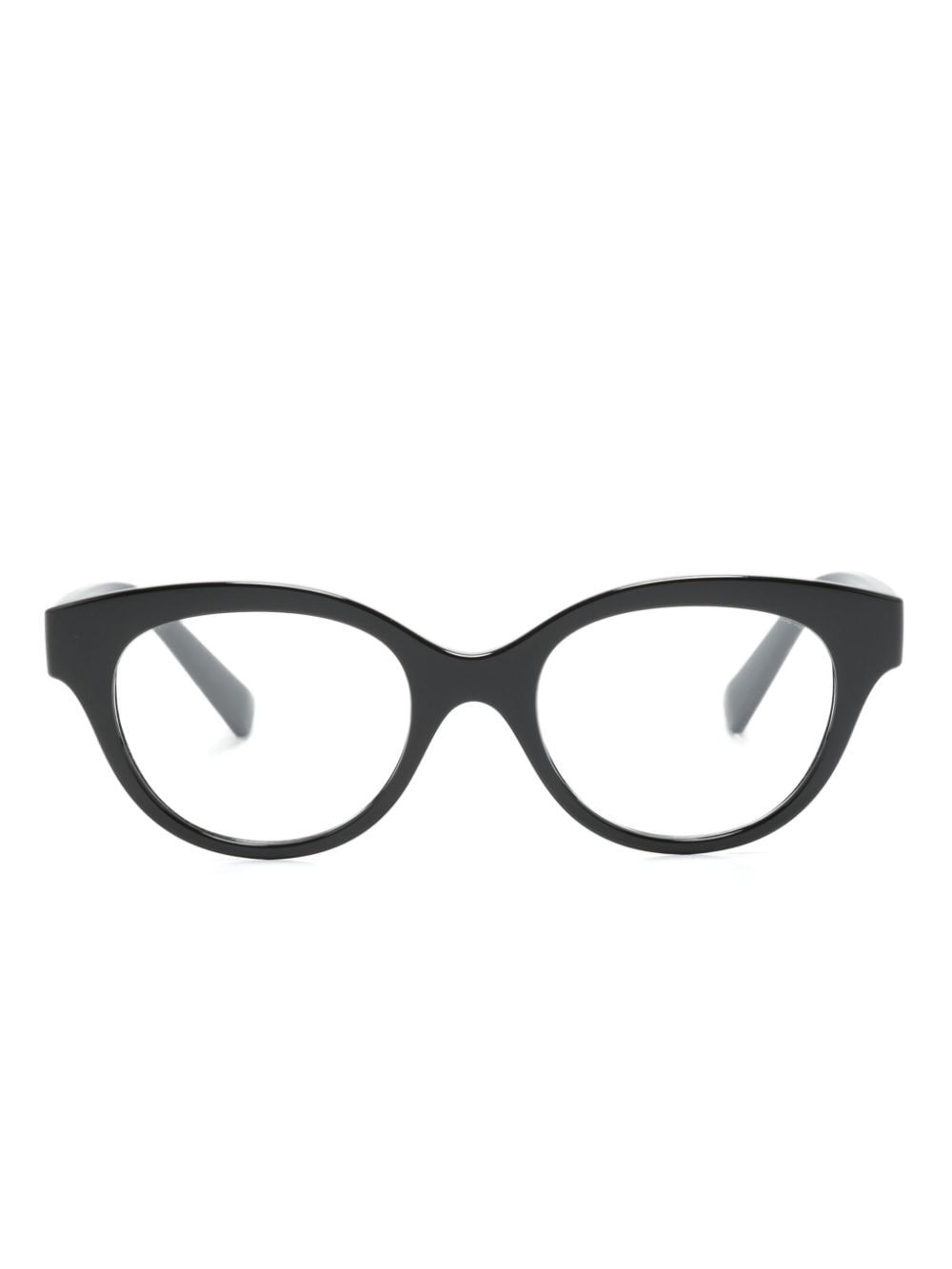 Dolce & Gabbana Eyewear logo-engraved cat-eye glasses - Black von Dolce & Gabbana Eyewear