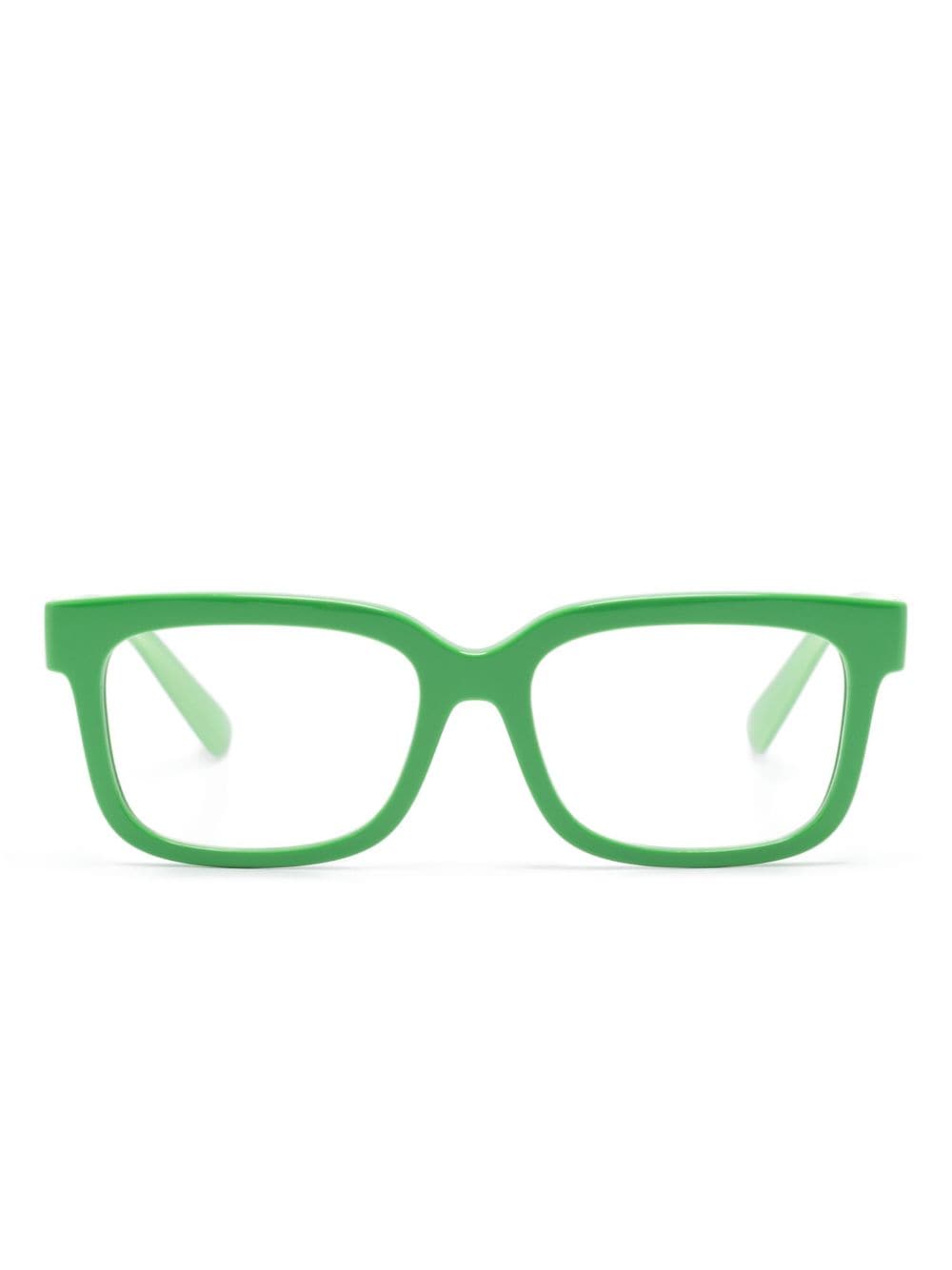 Dolce & Gabbana Eyewear rectangle-frame glasses - Green von Dolce & Gabbana Eyewear