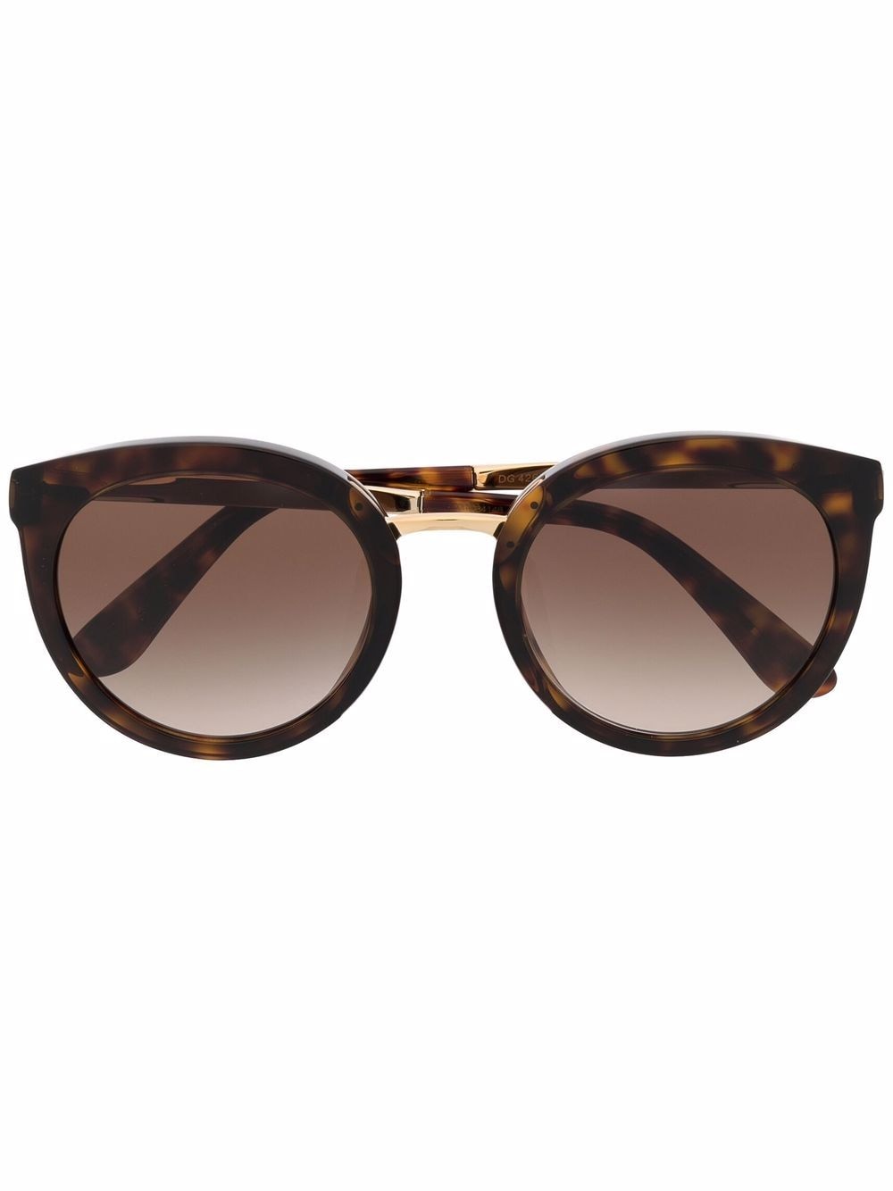 Dolce & Gabbana Eyewear tortoiseshell round-frame sunglasses - Brown von Dolce & Gabbana Eyewear