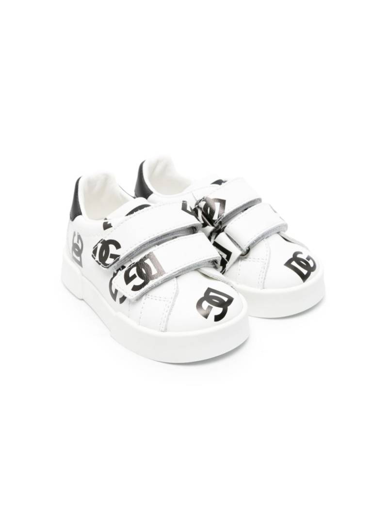 Dolce & Gabbana Kids Havan logo-print sneakers - White von Dolce & Gabbana Kids