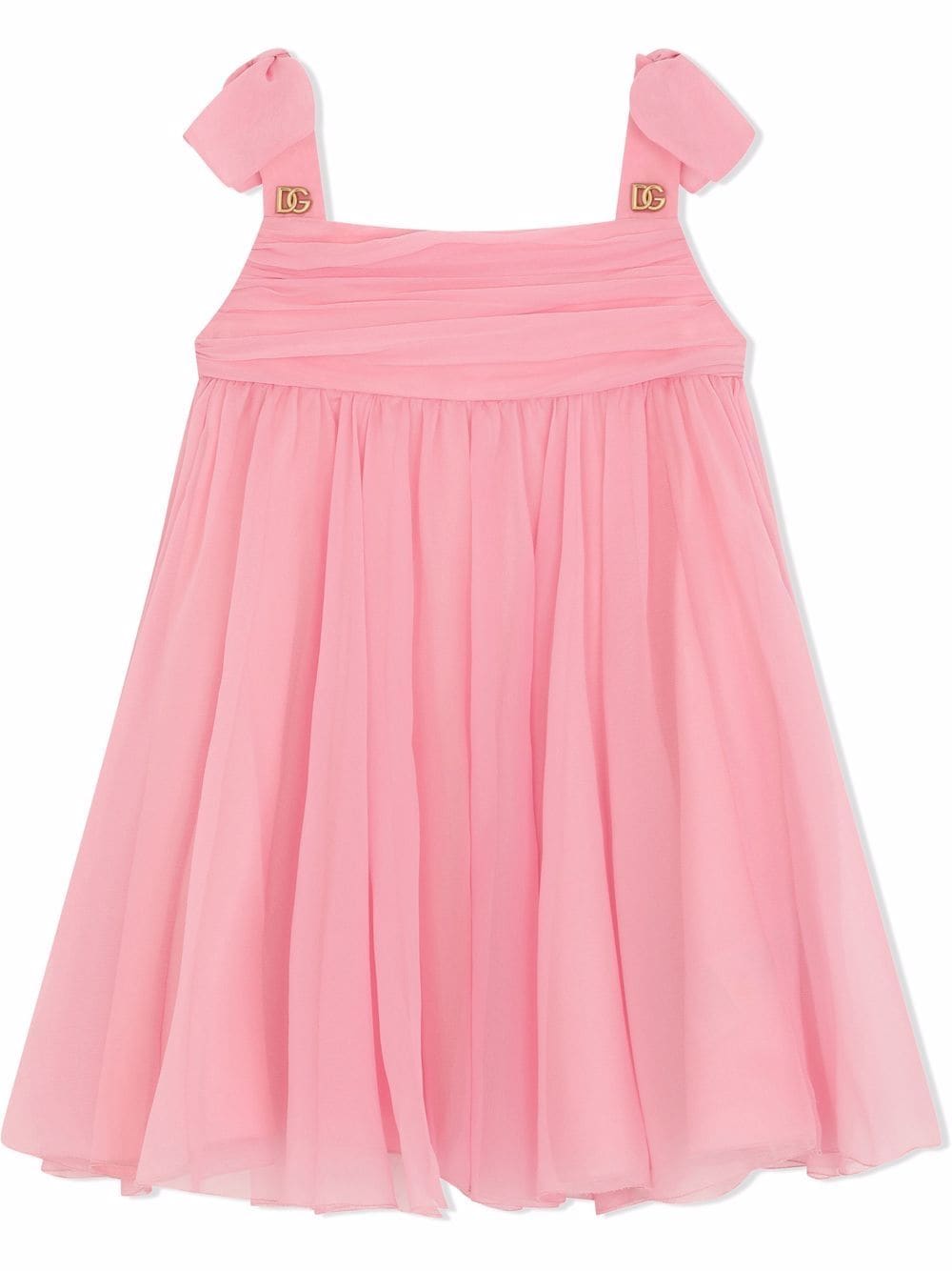 Dolce & Gabbana Kids chiffon silk dress - Pink von Dolce & Gabbana Kids