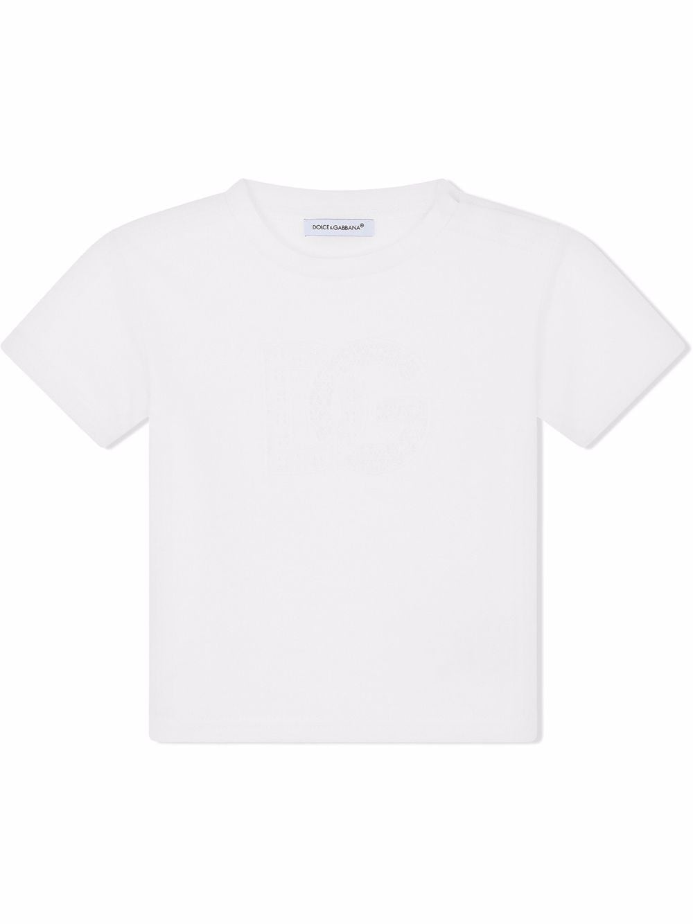 Dolce & Gabbana Kids DG-logo cotton T-shirt - White von Dolce & Gabbana Kids