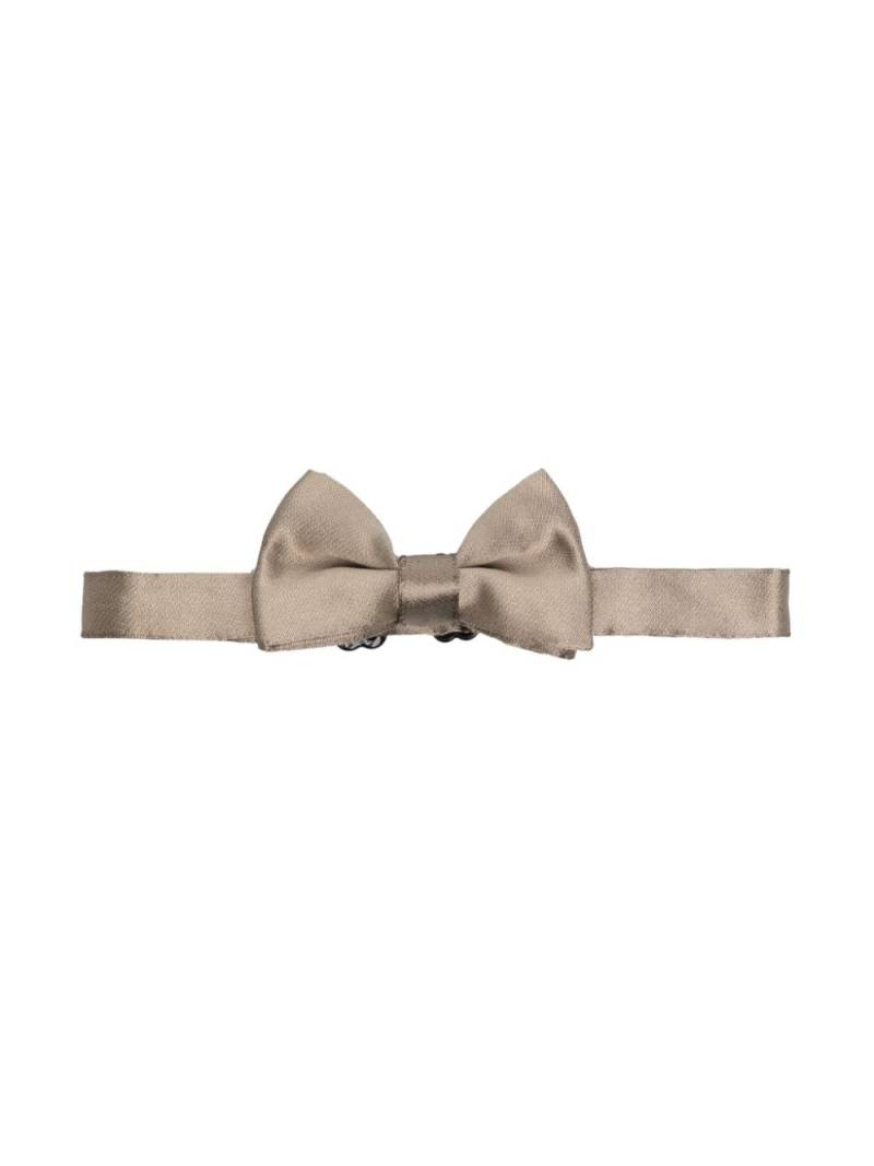 Dolce & Gabbana Kids silk bow tie - Brown von Dolce & Gabbana Kids