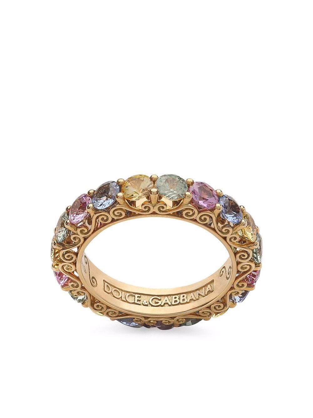 Dolce & Gabbana 18kt yellow gold Heritage sapphire band ring von Dolce & Gabbana