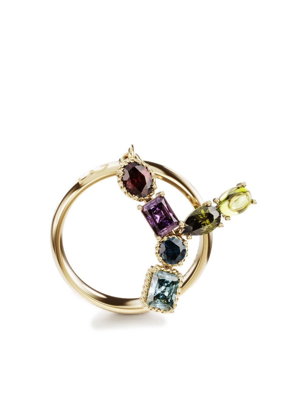 Dolce & Gabbana 18kt yellow gold Rainbow Alphabet Y ring von Dolce & Gabbana