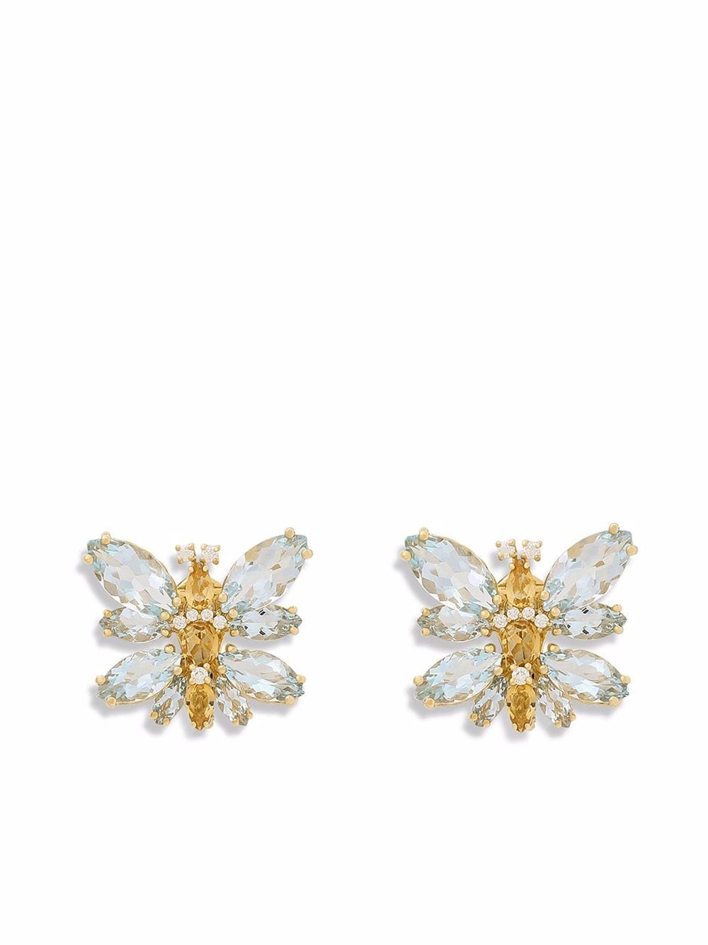 Dolce & Gabbana 18kt yellow gold Spring gemstone earrings von Dolce & Gabbana