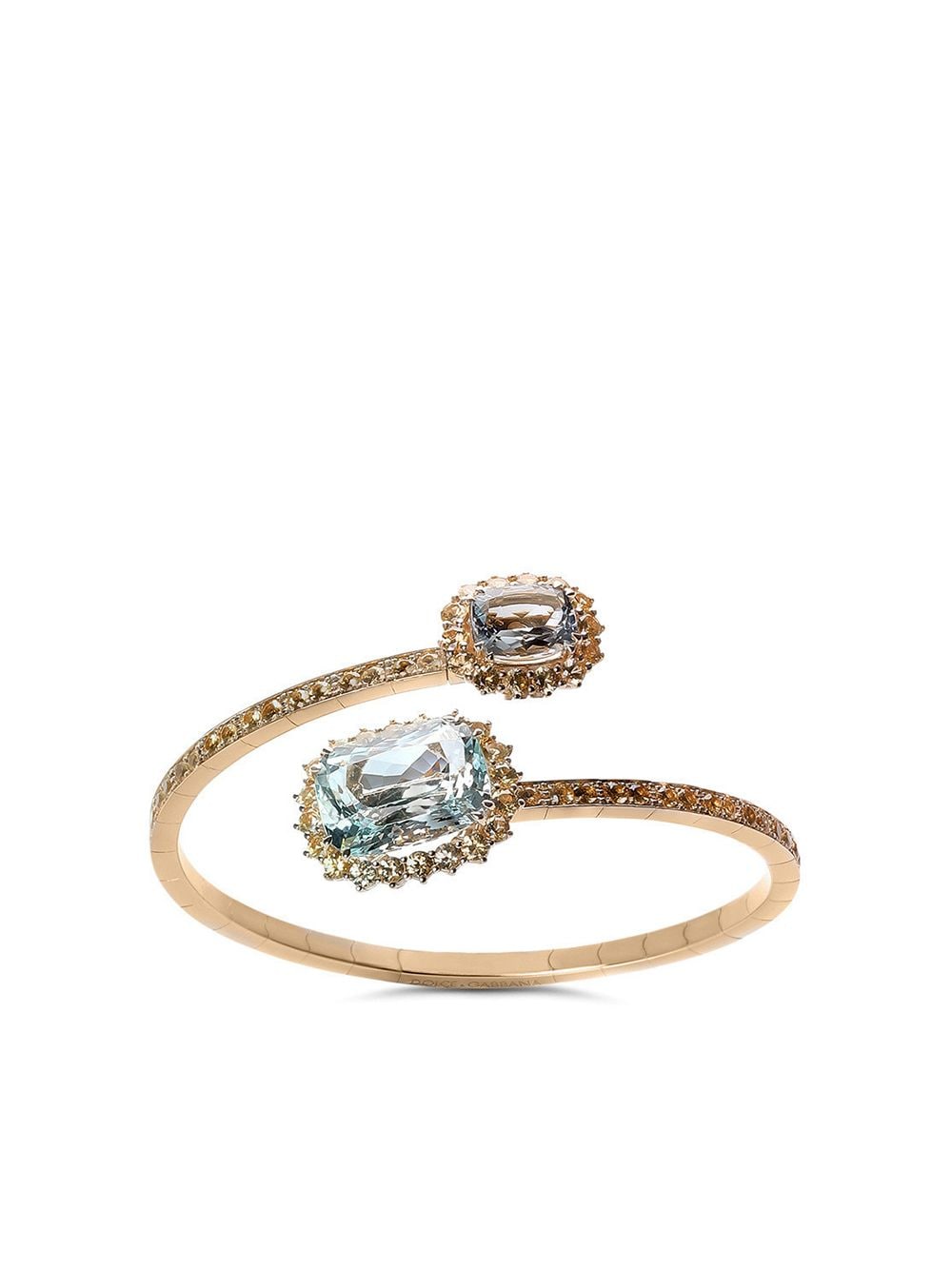 Dolce & Gabbana 18kt yellow gold acquamarine and sapphire ring von Dolce & Gabbana