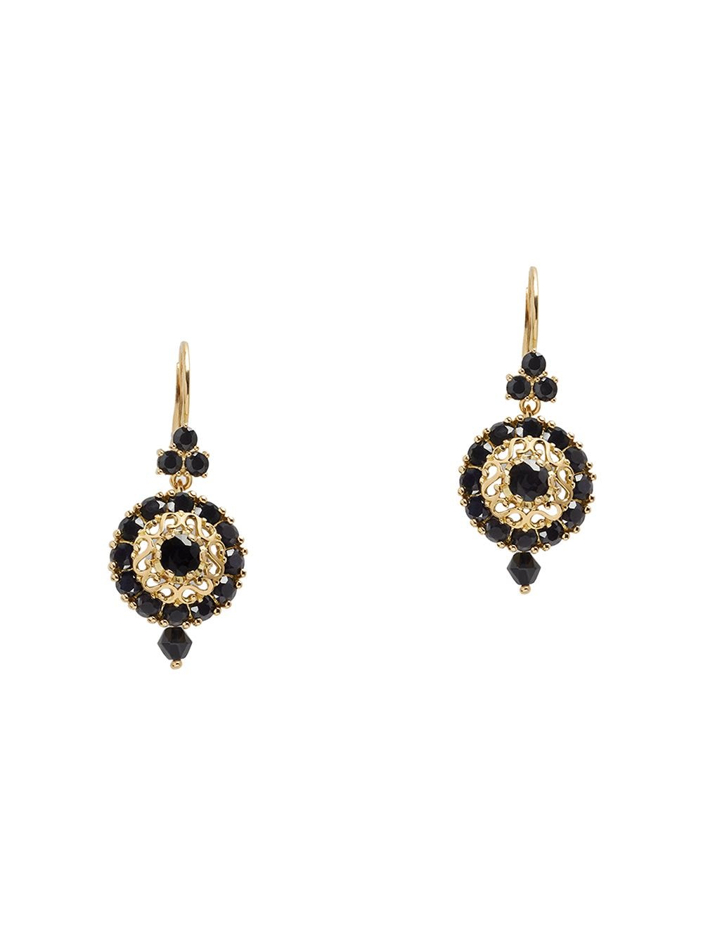 Dolce & Gabbana 18kt yellow gold diamond sapphire earrings von Dolce & Gabbana