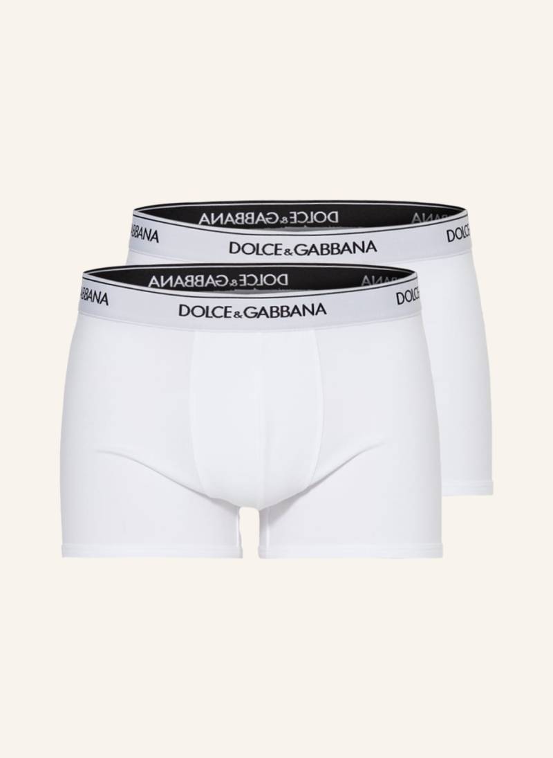 Dolce & Gabbana 2er-Pack Boxershorts weiss von Dolce & Gabbana