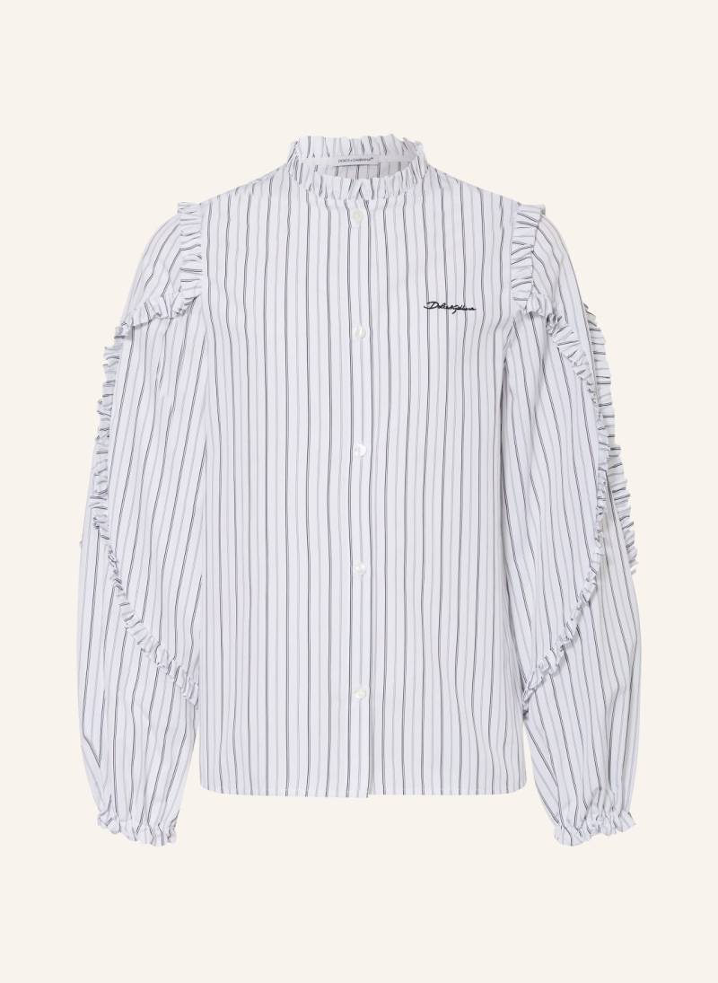 Dolce & Gabbana Bluse Mit Rüschen weiss von Dolce & Gabbana