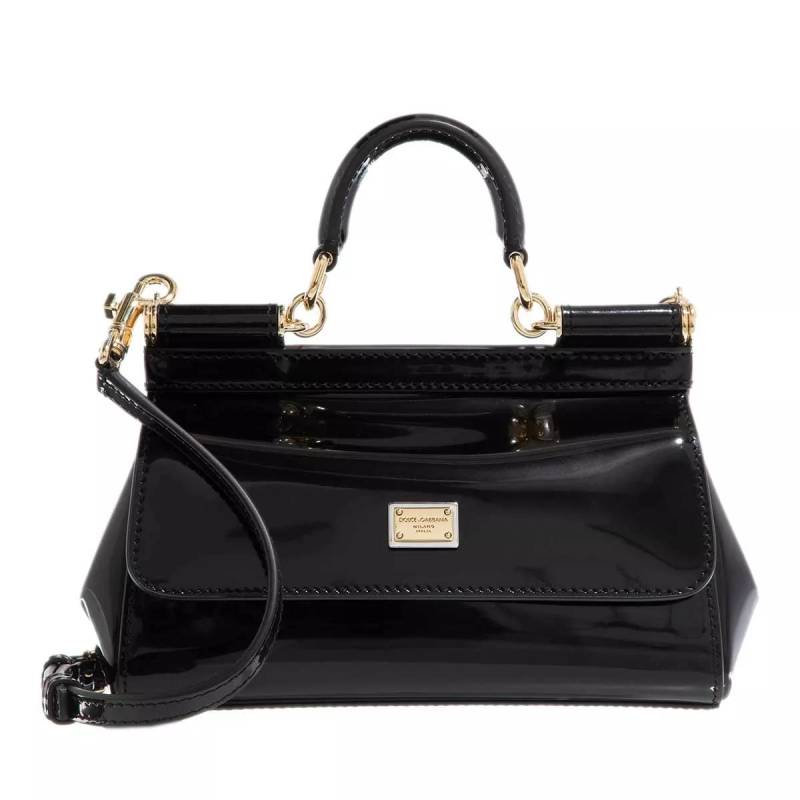 Dolce&Gabbana Umhängetasche - Small Sicily Bag Leather - Gr. unisize - in Schwarz - für Damen von Dolce&Gabbana